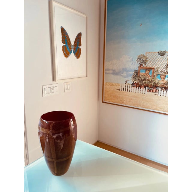 Carlo Scarpa Venini 2001 Limited Edition 28/80 Sommerso Large Vase For Sale - Image 9 of 13