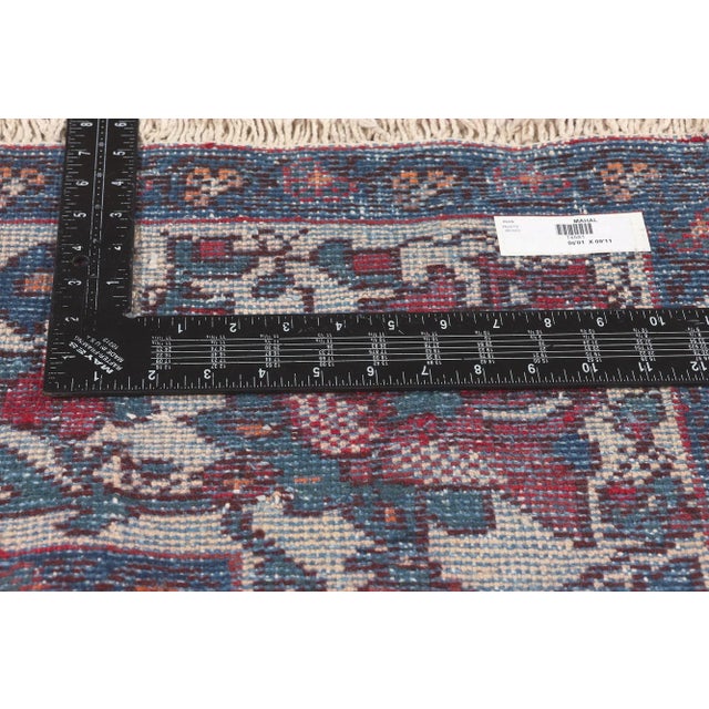 Mid 20th Century Vintage Persian Mahal Rug - 05'01 x 09'11 For Sale In Dallas - Image 6 of 9