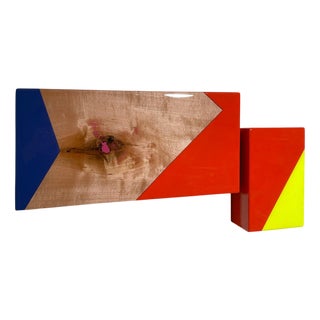 David E. Peterson, Puzzle #108 Geometric Abstract Wall Sculpture, 2020s, Maple Wood and Resin For Sale