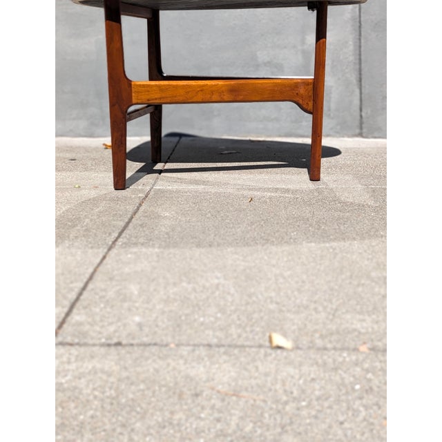 Mid 20th Century Vintage Terrazzo-Top Side Table With Wood Base For Sale - Image 5 of 9