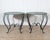 Pair of Late 19th / Early 20th-Century Lacquered Iron Round Tables For Sale In Atlanta - Image 6 of 11