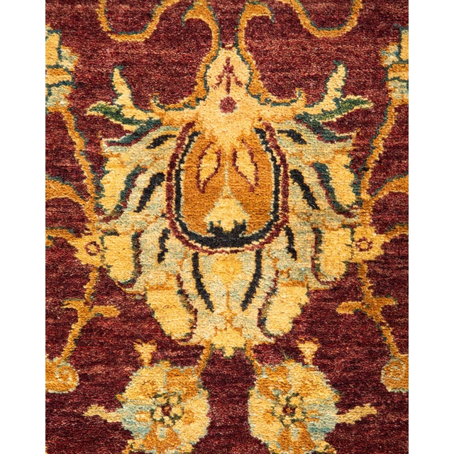 Traditional Mogul, One-of-a-Kind Hand-Knotted Area Rug in Red, 4' 7" x 7' 4" For Sale - Image 3 of 8
