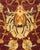 Traditional Mogul, One-of-a-Kind Hand-Knotted Area Rug in Red, 4' 7" x 7' 4" For Sale - Image 3 of 8