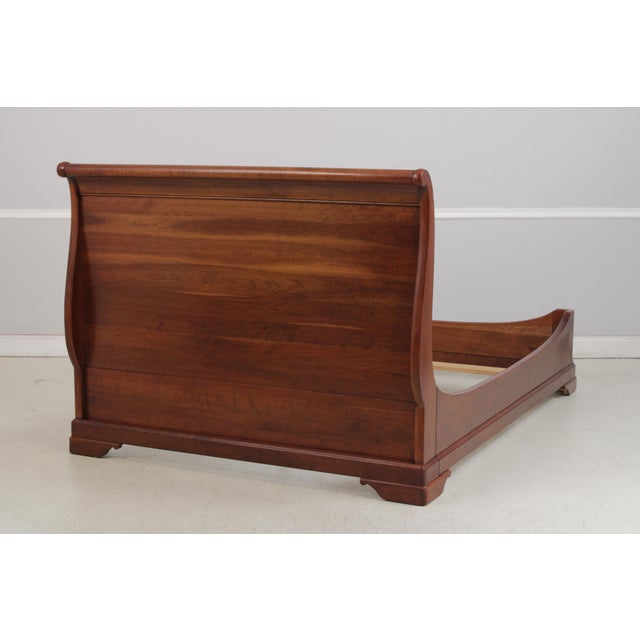 2000 - 2009 Stickley Cherry LaRochelle Queen Size Sleigh Bed For Sale - Image 5 of 18