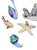Charming and colorful set of ten Herend porcelain aquatic animal figurines, each decorated in Herend’s iconic hand-painted...