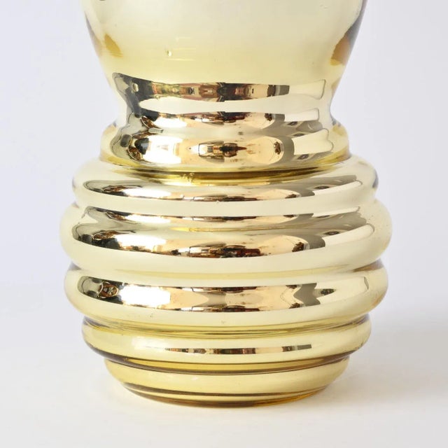 Vintage Gold Vase, 1930s For Sale - Image 7 of 8
