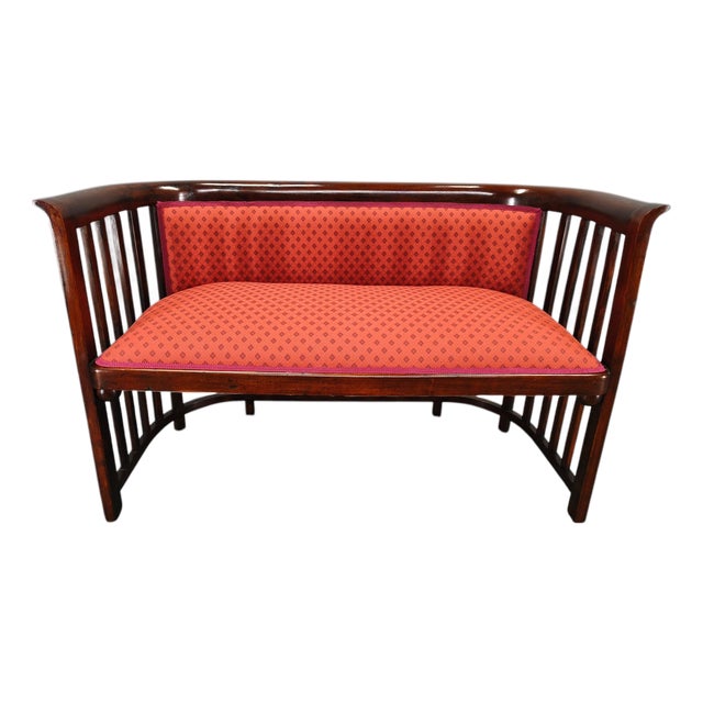 Vienna Secession Art Deco Beech Sofa by Josef Hoffmann, 1920s For Sale