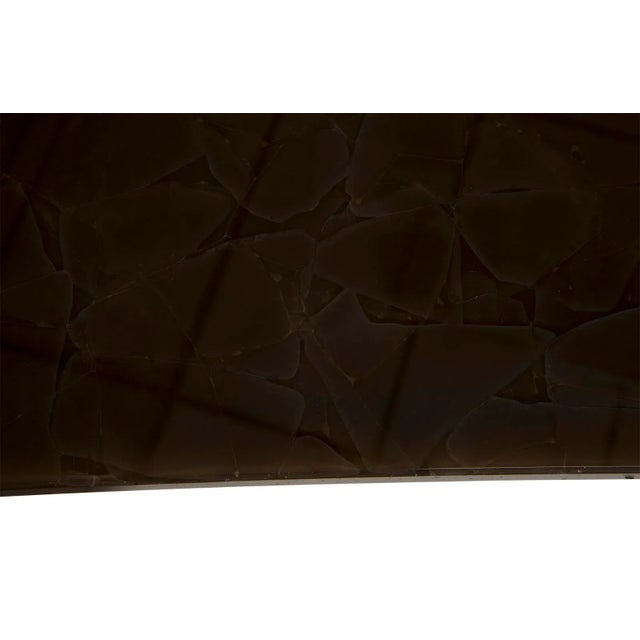 Contemporary Phillips Collection Fused Glass, Brown, Burgandy For Sale - Image 3 of 6