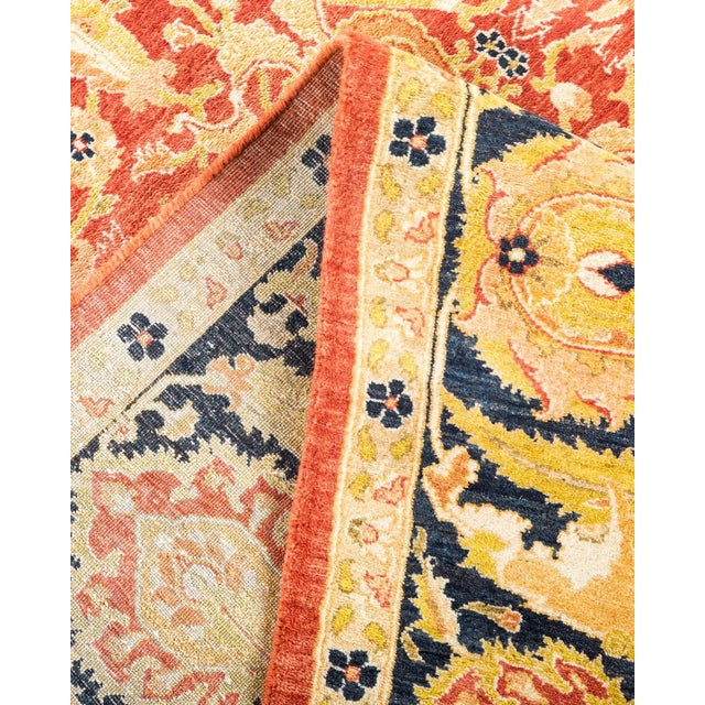 Mogul, One-of-a-Kind Hand-Knotted Area Rug in Orange, 6' 0" x 9' 5" For Sale In New York - Image 6 of 8