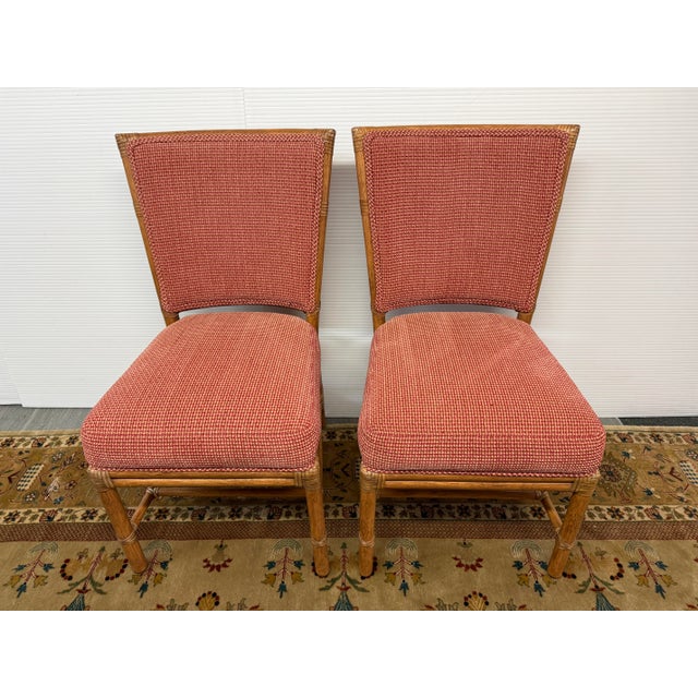 Orlando Diaz-Azcuy for McGuire Furniture Prescott Dining Chairs, Set of Four For Sale In San Francisco - Image 6 of 12