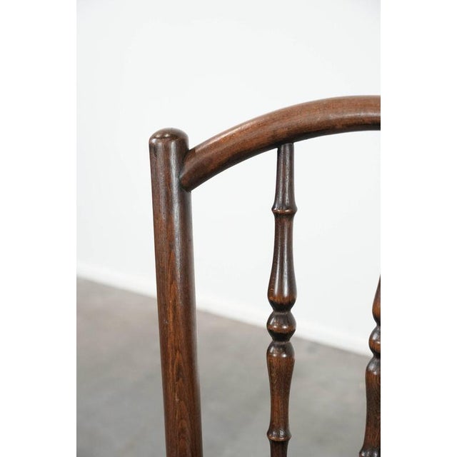 Vintage Wooden Bistro Chairs by Jacob & Josef Kohn Wien, Set of 6 For Sale - Image 9 of 18