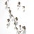 Contemporary Aged Silver Aria Floral Wall Sculpture For Sale - Image 3 of 8