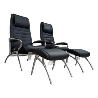 Ekornes Stressless Chairs With Ottoman For Sale