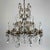 Chandelier in Gilded Iron and Crystals, 1950s For Sale - Image 11 of 11
