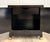 Chinoiserie Vintage Chinoiserie Black Lacquer Nightstand Cabinet With Carved Stone Figures For Sale - Image 3 of 13
