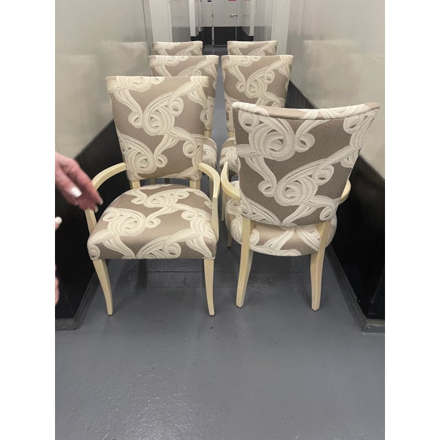 Contemporary J.Robert Scott Le Petit Dining Chairs- Set of 6 For Sale - Image 3 of 13