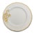 Eggshell white porcelain set of (8) dinner plates with hand painted gold floral design. The "Eschenbach Germany U.S. Zone"...