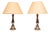 Hollywood Regency Brass Table Lamps, 1970s, Set of 2 For Sale