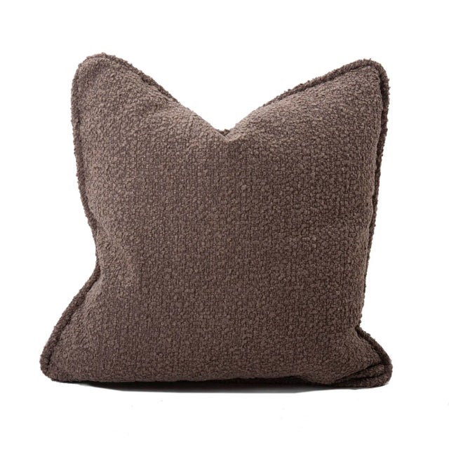 24" Barbet Chocolate Down Pillow For Sale - Image 9 of 9