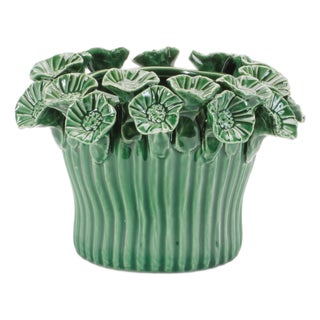 Storeware Bud Vase with Floral Accent (Set of 2) For Sale