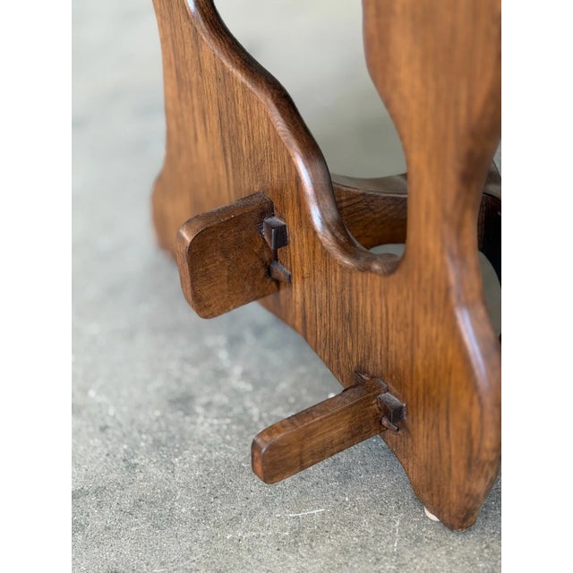 1970s Organic Oak Coffee Table For Sale - Image 10 of 16