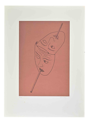 Man Ray, The Six Visible Masks, 1970s, Lithograph
