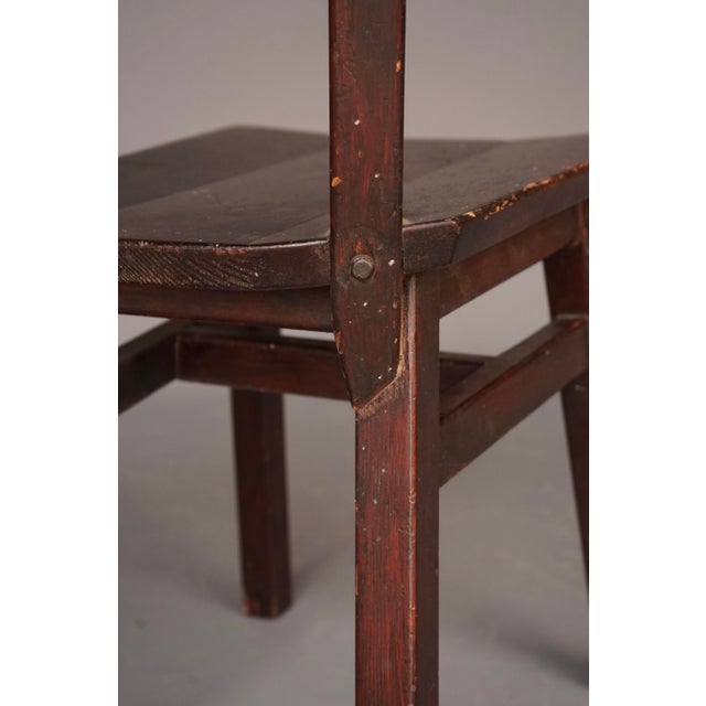 Wood Side Chair by Bram van den Berg for Bas van Pelt, 1953 For Sale - Image 7 of 13