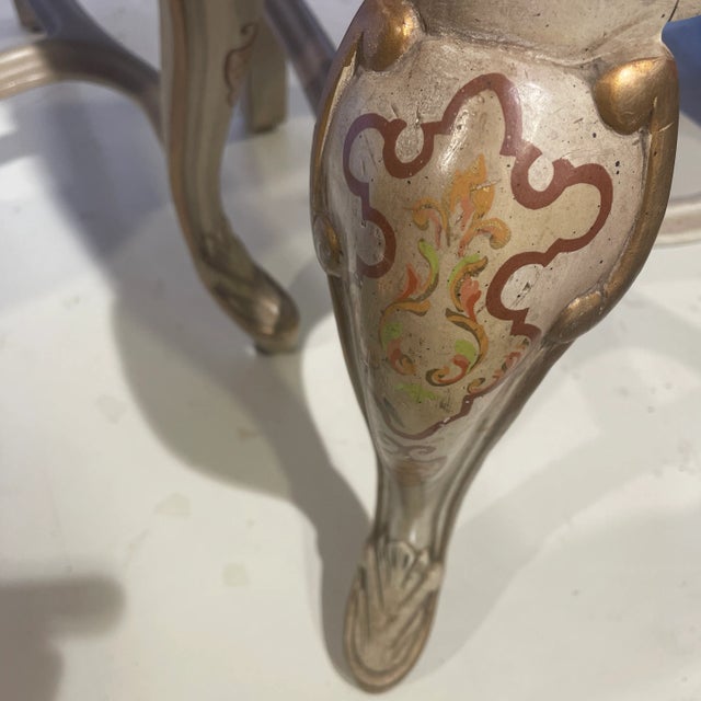 Wood Mid 20th Century Pair of French Style Painted Chairs For Sale - Image 7 of 11