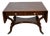 1860s Antique Federal Flame Mahogany Drop-Leaf Table / Sofa Table For Sale