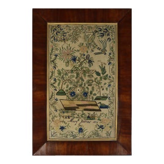 Victorian Sampler, 1851, by Mary James For Sale