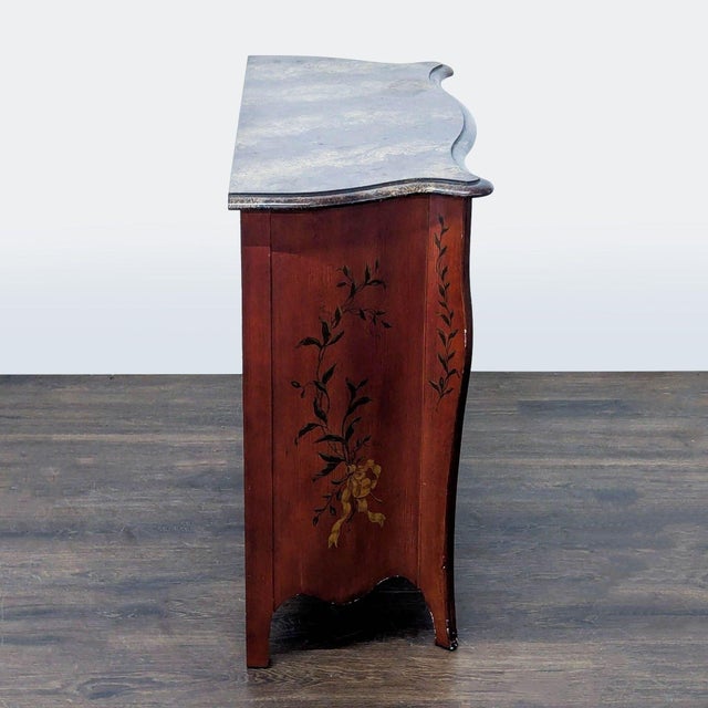 1990s 1990s Drexel Heritage Hand-Painted 3-Drawer Vintage Dresser For Sale - Image 5 of 11