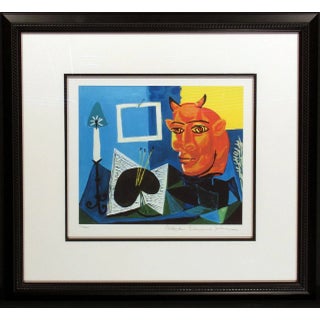 Contemporary Pablo Picasso "Still Life With Red Headed Minotaur" Released Posthumous Giclee For Sale