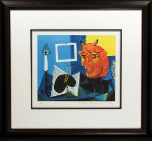 Contemporary Pablo Picasso "Still Life With Red Headed Minotaur" Released Posthumous Giclee