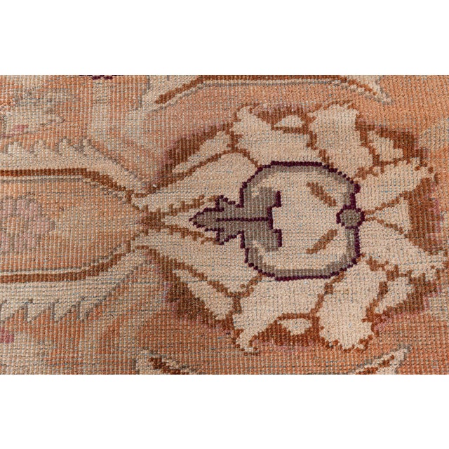 Indian Late 19th Century Indian Amritsar Botanic Handmade Wool Rug For Sale - Image 3 of 8