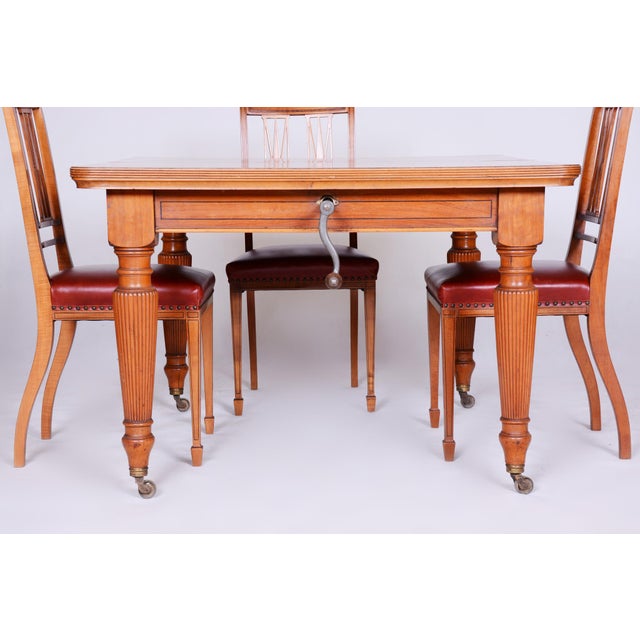 19th Century British Dining Room in Satin Wood, Set of 15 For Sale - Image 11 of 18