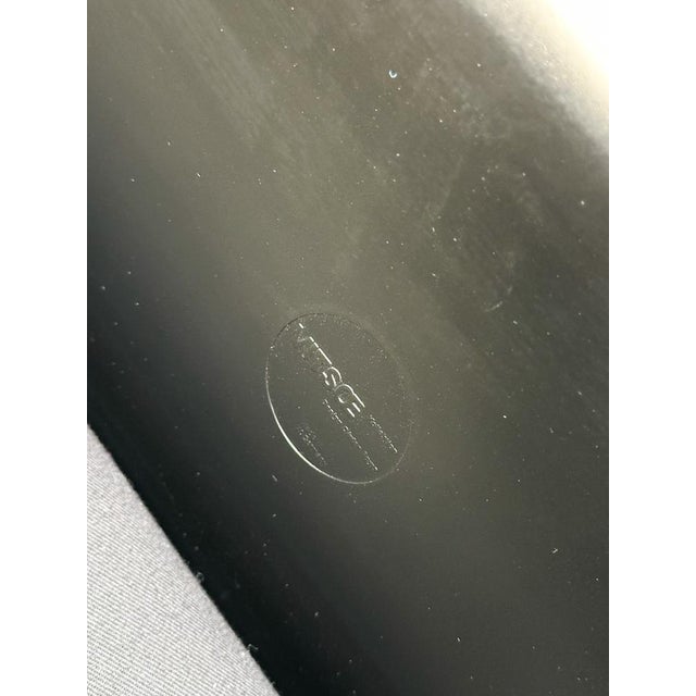 Animal Skin Vintage Black Leather Model 620 Lounge Chair by Dieter Rams for Vitsoe, 1970s For Sale - Image 7 of 8