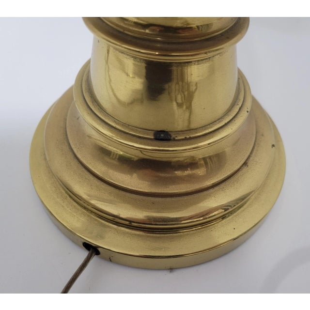 1960s Hollywood Regency Brass Westwood Lamp For Sale - Image 11 of 13
