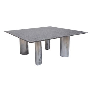 Granite 1226 Coffee Table in Stainless Steel from Draenert For Sale