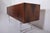 Very rare freestanding sideboard model INFI made of Rosewood and a chromed steel base Designed by Jan Lunde Knudsen and...