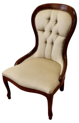 Victorian Style Spoon Back Easy Chair, 1960