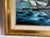 Art Deco Original Oil Painting on Canvas, Seascape, Sailing Ship, Signed, Framed For Sale - Image 3 of 11