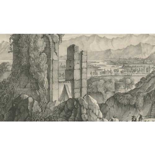 Hullmandel, Junction of the Rhone and Saone, Roman Ruins near Lyons, Lithograph, 1835 For Sale - Image 9 of 12