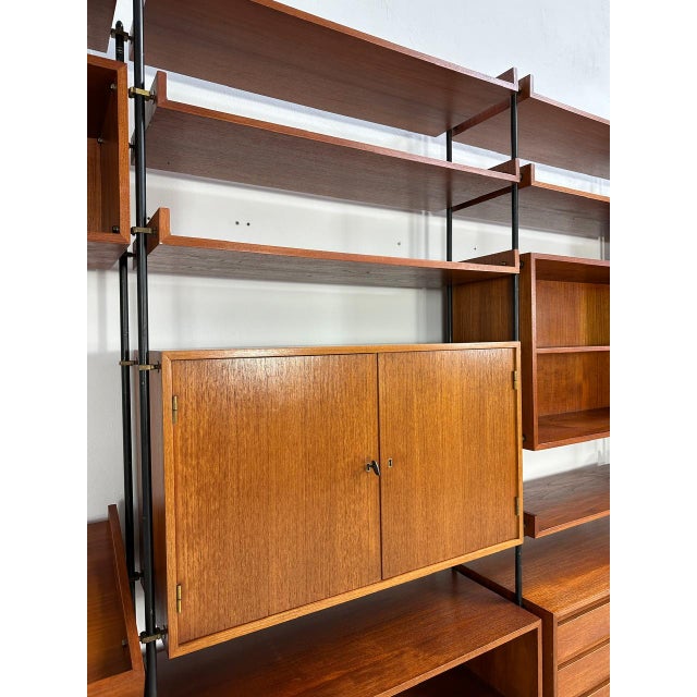 Vintage Teak Freestanding Shelving Unit, 1960s For Sale - Image 14 of 18