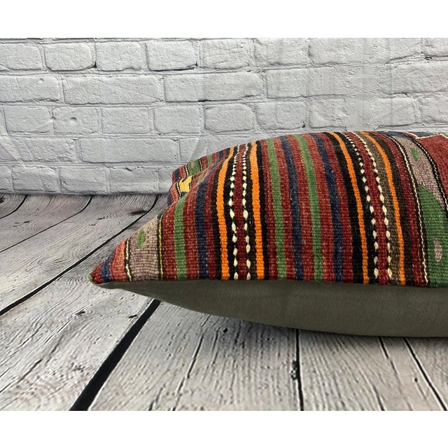 16 x 24 Kilim Pillow Turkish Cappadocia Whispers Serenade Pillow Cushion Cover For Sale - Image 4 of 4