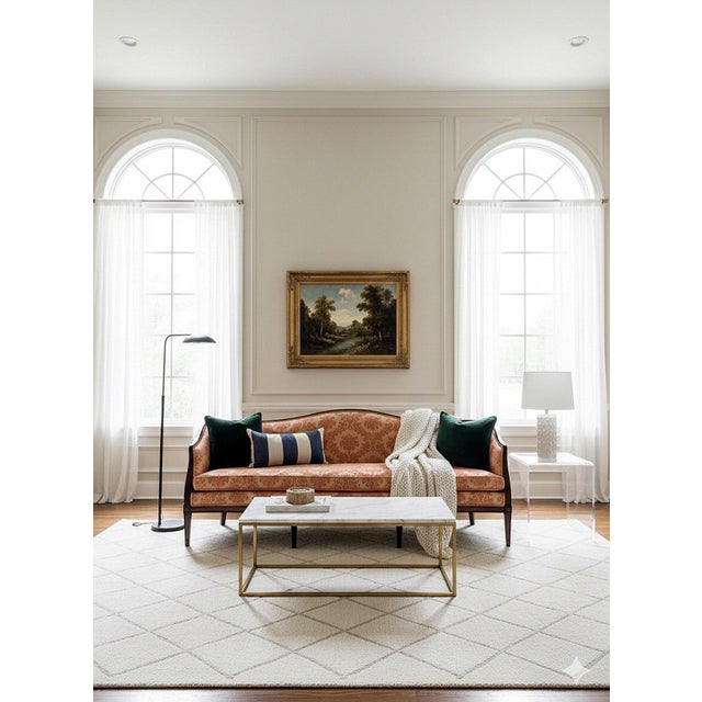 1970s Hickory Chair Company Camelback Sofa For Sale - Image 14 of 18