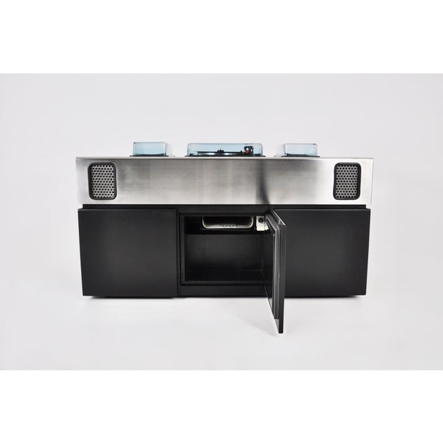 Black Batman Stereo Bar Radio by Girlingberto dal Lago & Adam Tihany for Giuseppe Rossi, 1970s For Sale - Image 8 of 18