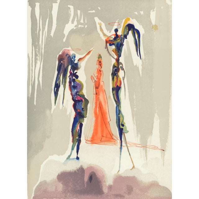 Original engraving from Salvador Dalí’s "The Divine Comedy" published by Editions d’Art Les Heures Claires, Paris, in...