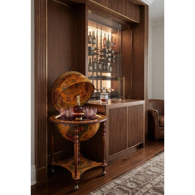 Vintage Italian-Style Globe Bar Cart For Sale - Image 9 of 12