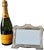 A romantic silverplated picture frame featuring a sculpted leafy border, gently curved sides, and distinctive peaked...