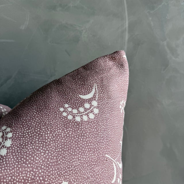 Not Yet Made - Made To Order Carolina Irving Mimosa Viola Pillow With Brass Zipper Down Insert 22" X 22" For Sale - Image 5 of 7